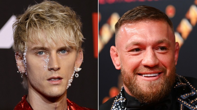 Conor McGregor et Machine Gun Kelly souriants