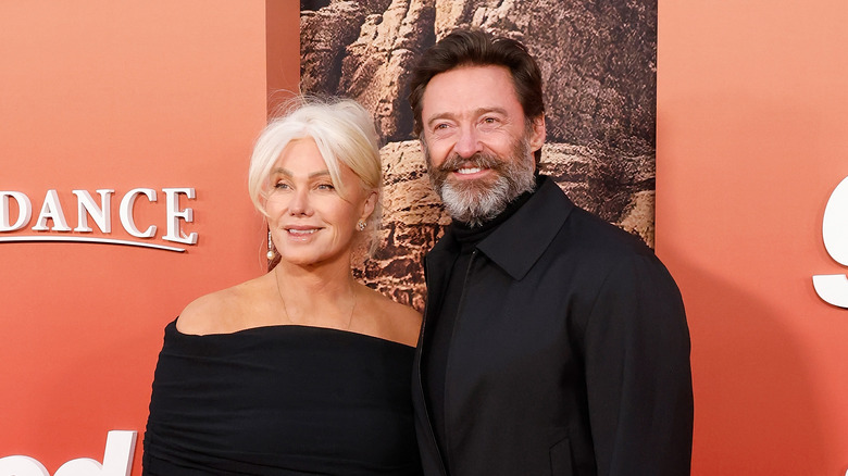 Deborra-Lee Furness et Hugh Jackman souriants