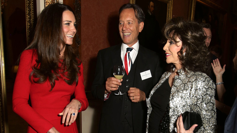 Kate Middleton avec Joan Collins