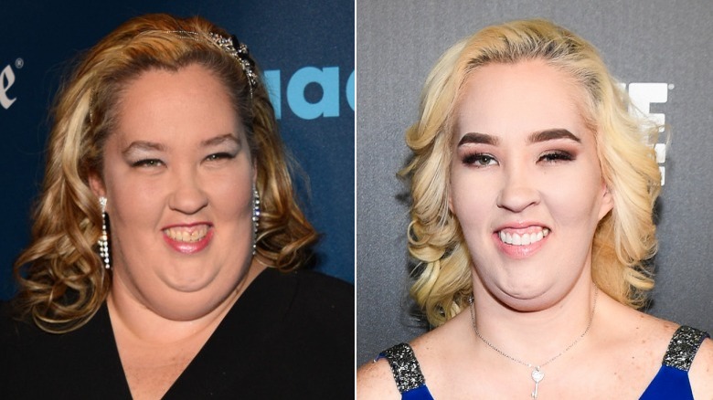 Image divisée de Mama June souriante