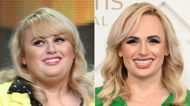 Image divisée de Rebel Wilson souriant