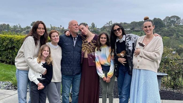 Bruce Willis avec sa famille