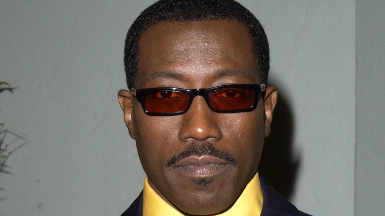 Wesley Snipes posant pour les caméras