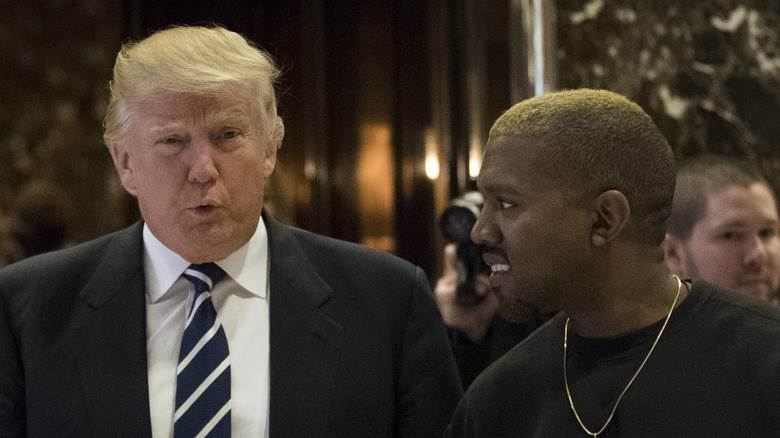 Kanye West rit avec Donald Trump