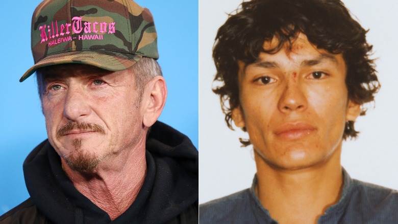 Image partagée de Sean Penn portant une casquette de baseball et de Richard Ramirez