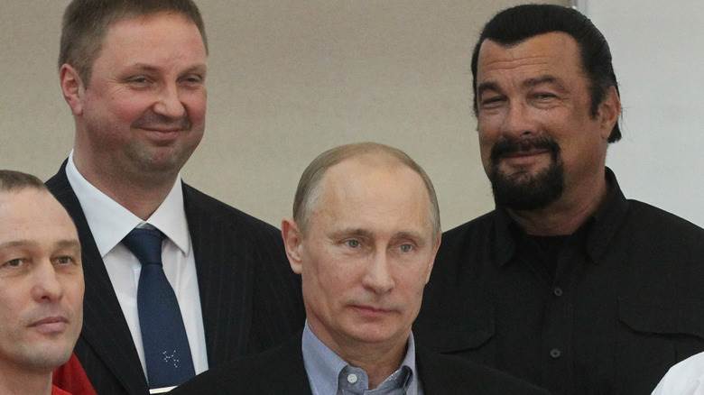 Vladimir Poutine et Steven Seagal ensemble