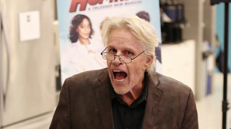 Veste marron Gary Busey