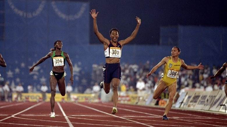 Marion Jones aux Jeux de Bonne Volonté