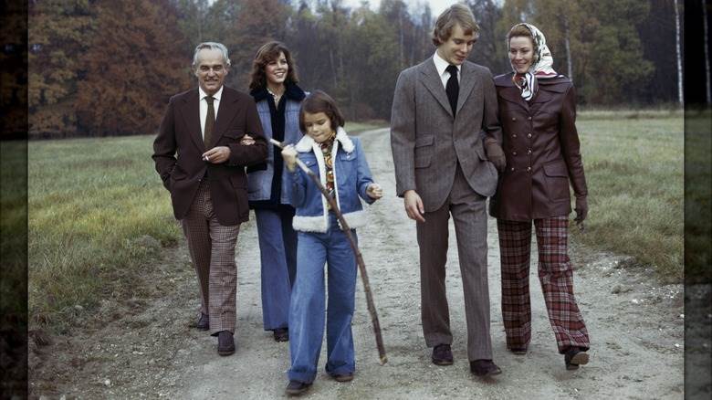 Prince Rainier III, Princesse Caroline, Princesse Stéphanie, Prince Albert et Princesse Grace