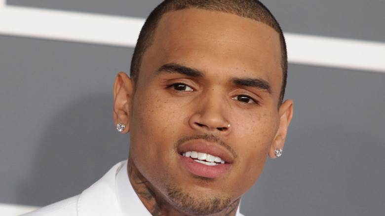 Chris Brown sur le tapis rouge