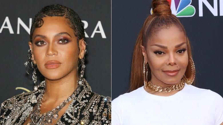 Image partagée de Beyoncé et Janet Jackson