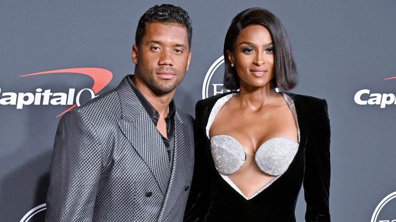 Russell Wilson et Ciara lors d'un événement