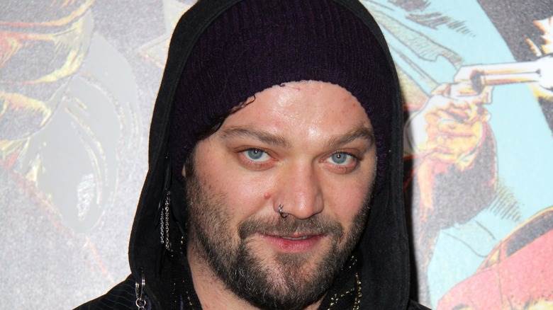 Sweat à capuche noir Bam Margera