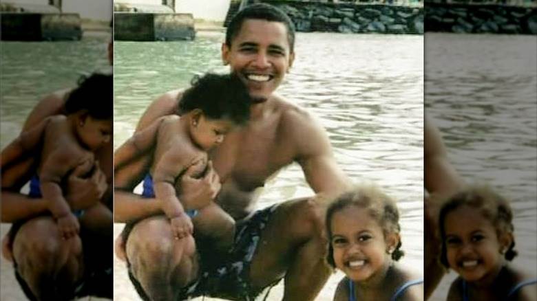 Barack Obama à la plage avec ses filles