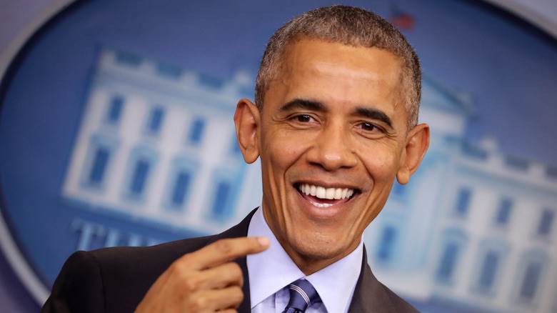 Barack Obama avec un grand sourire