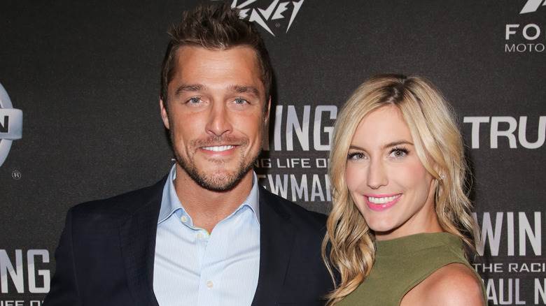 Chris Soules et Whitney Bischoff souriants