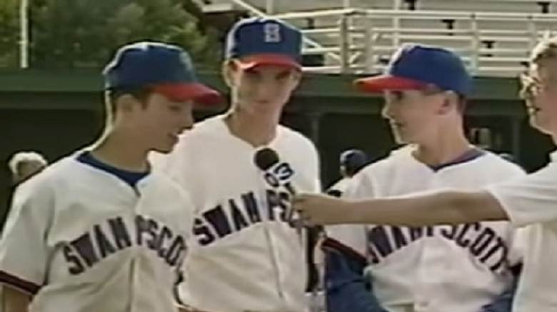 Dave Portnoy interviewé après un match de baseball