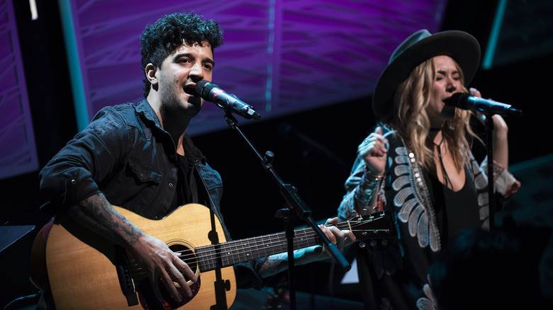 Mark Ballas et sa femme en spectacle 