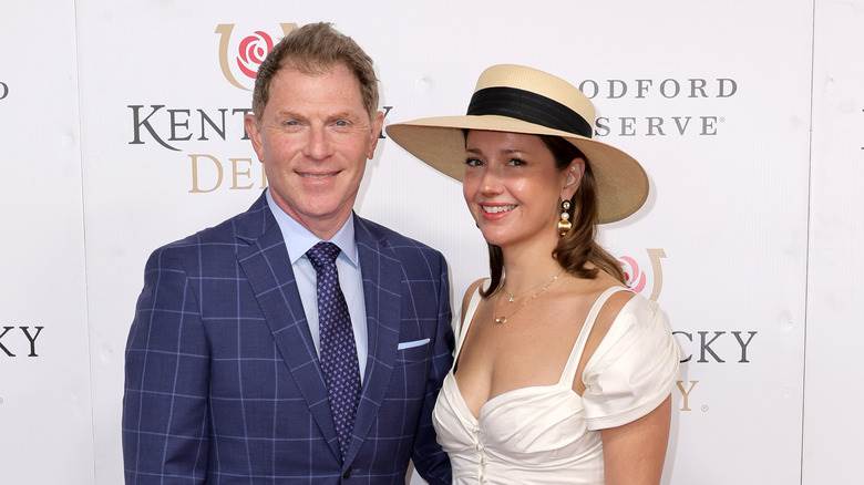 Bobby Flay et Christina Perez posent