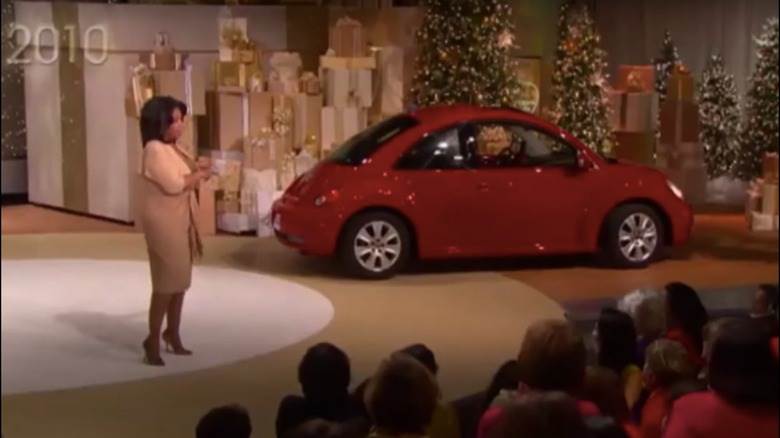 Oprah Winfrey lors du concours VW Beetle