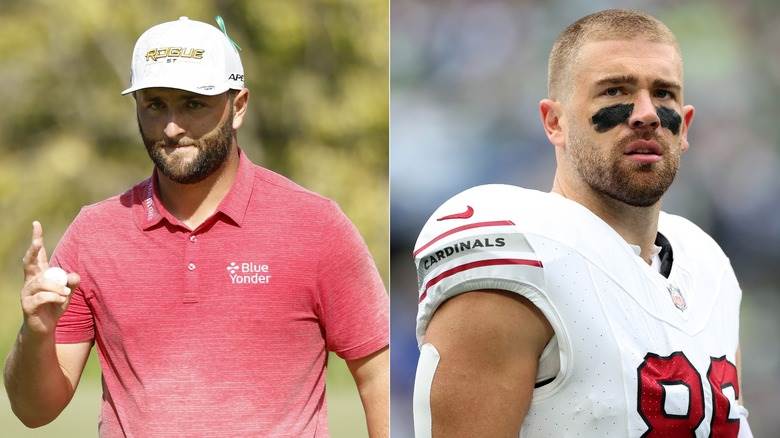 Jon Rahm et Zach Ertz