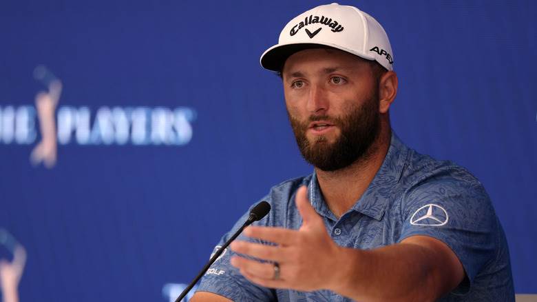 Jon Rahm en conférence de presse