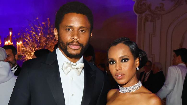 Kerry Washington et Nnamdi Asomugha posant