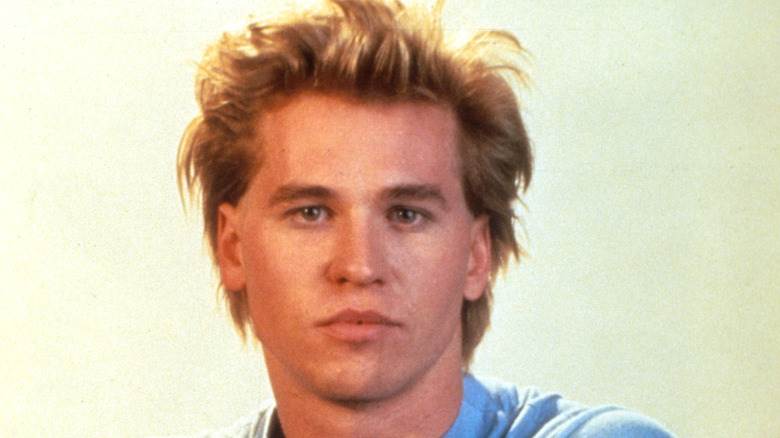 T-shirt bleu jeune Val Kilmer