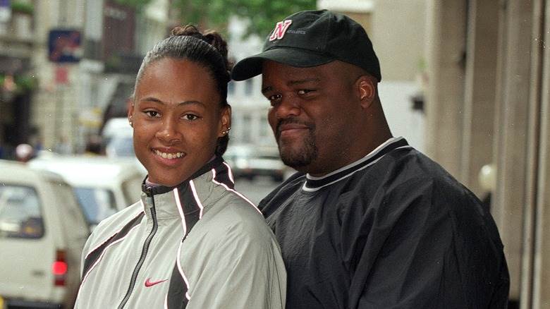 Marion Jones et CJ Hunter souriants