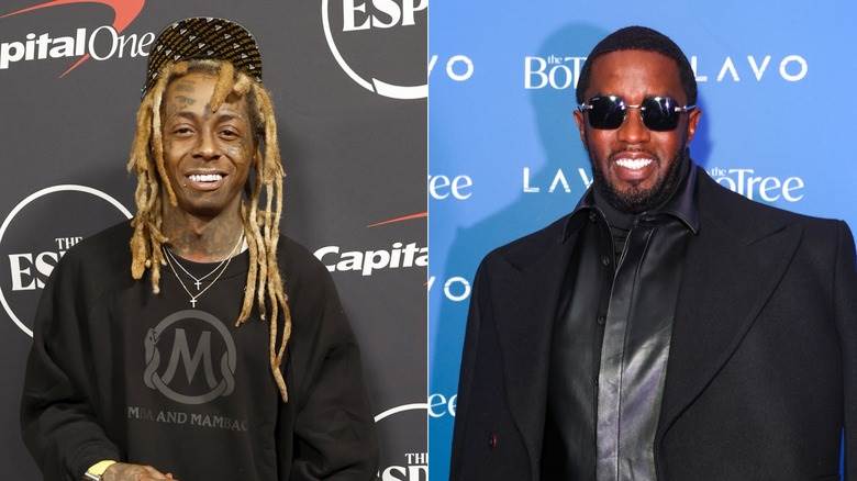 Lil Wayne; Diddy souriant