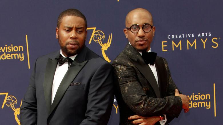 Kenan Thompson pose avec Chris Redd