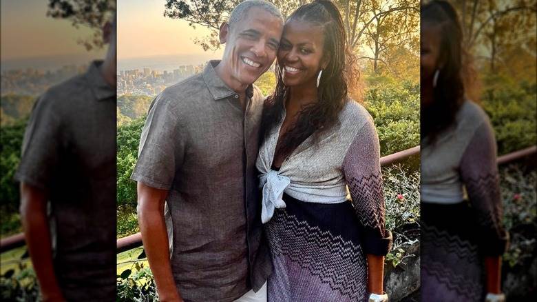 Michelle Barack Obama soleil souriant