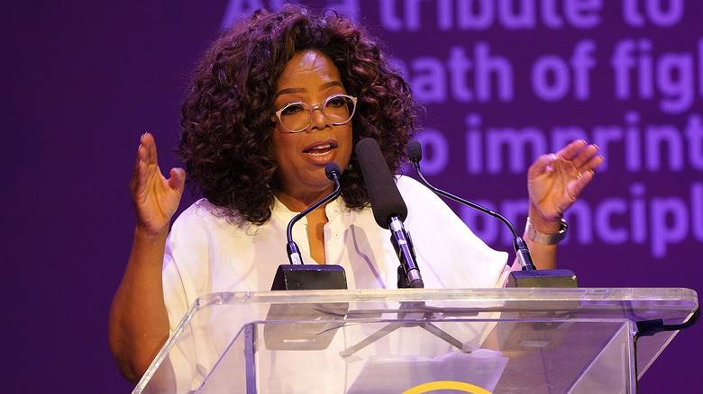 Oprah Winfrey donne une conférence