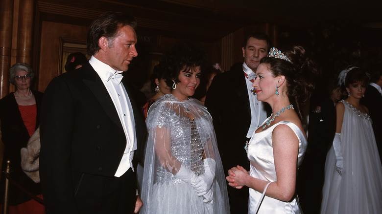 Richard Burton, Elizabeth Taylor et la princesse Margaret