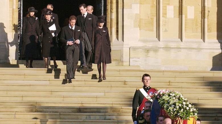 La famille royale présente aux funérailles de la princesse Margaret