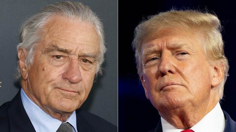 Robert De Niro et Donald Trump en costume