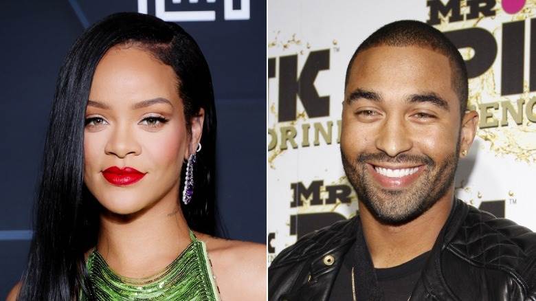 Rihanna et Matt Kemp souriants