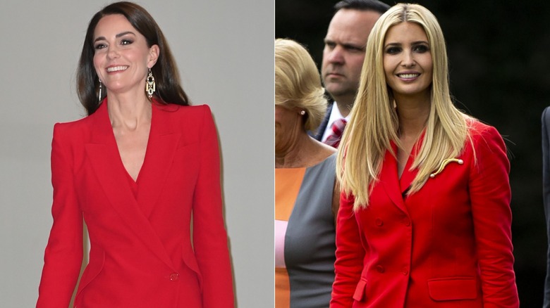 Kate Middleton, costume rouge d'Ivanka Trump