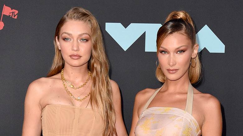 Gigi et Bella Hadid posant