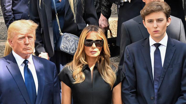 Donald, Melania et Barron Trump