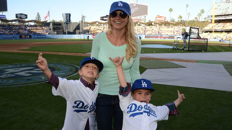 Britney Spears avec Jayden et Sean Federline