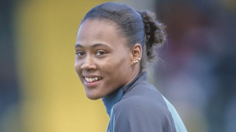 Marion Jones souriante