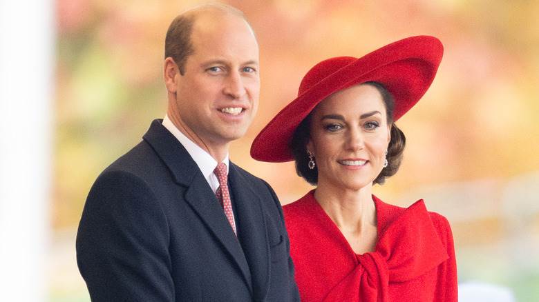 Le prince William et Kate Middleton souriants