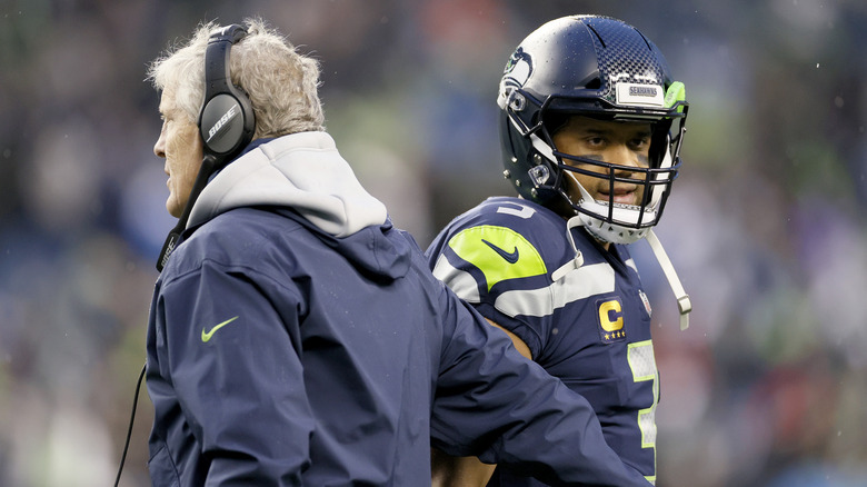 Russell Wilson et Pete Carroll