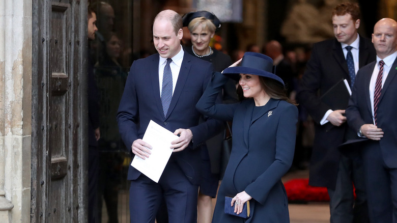 Kate Middleton se promène avec le prince William