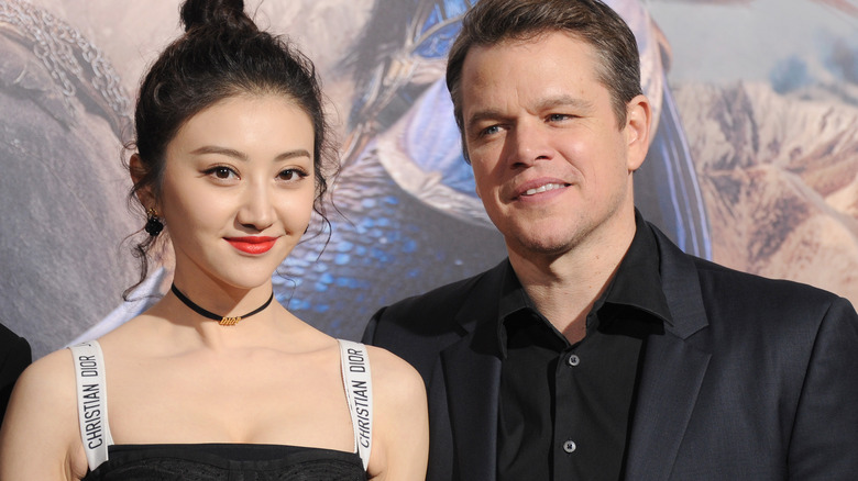 Matt Damon et Jing Tian arrivent à la première de The Great Wall