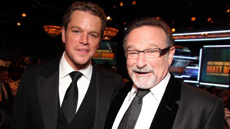 Matt Damon et Robin Williams en 2010