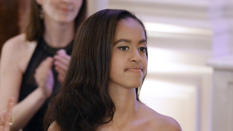 Malia Obama assiste à un dîner