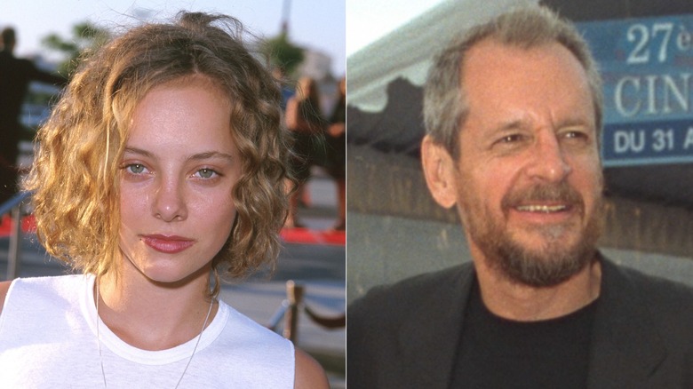 Bijou Phillips posant et Larry Clark souriant