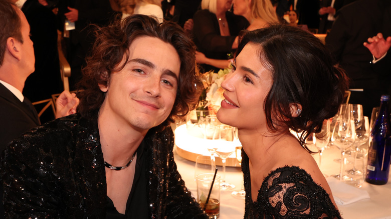 Timothée Chalamet et Kylie Jenner aux Golden Globes